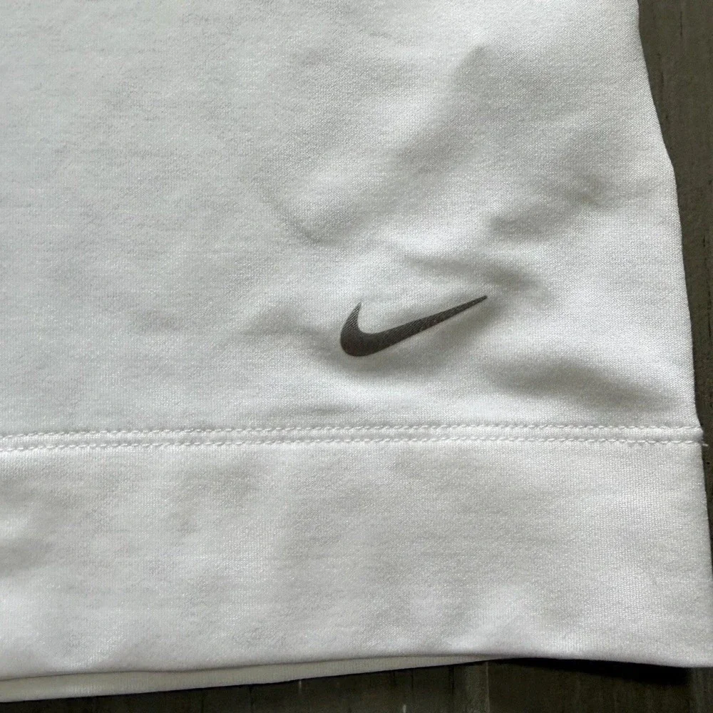 Nike Golf Size‎ S Dri Fit Tour Performance Polo Shirt White Blue Womens Preppy